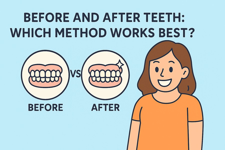 Before and After Teeth Whitening: Which Method Works Best?